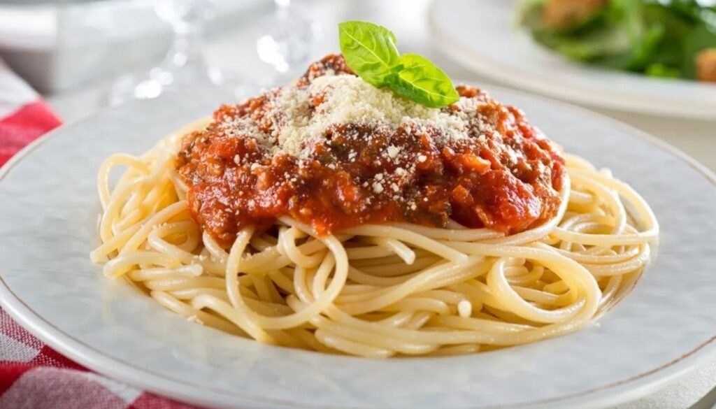 macarronada de domingo - como servir