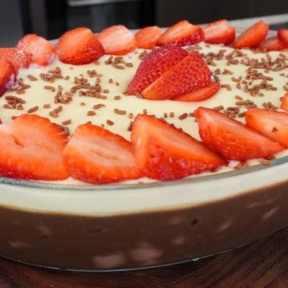 bombom de travessa de morango