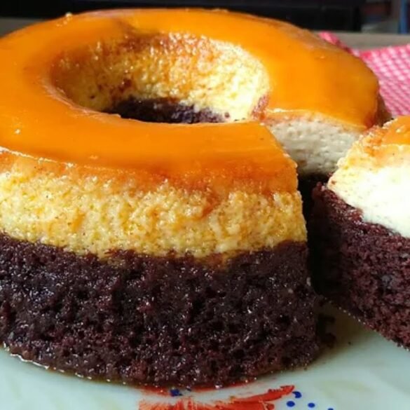 bolo de chocolate com pudim