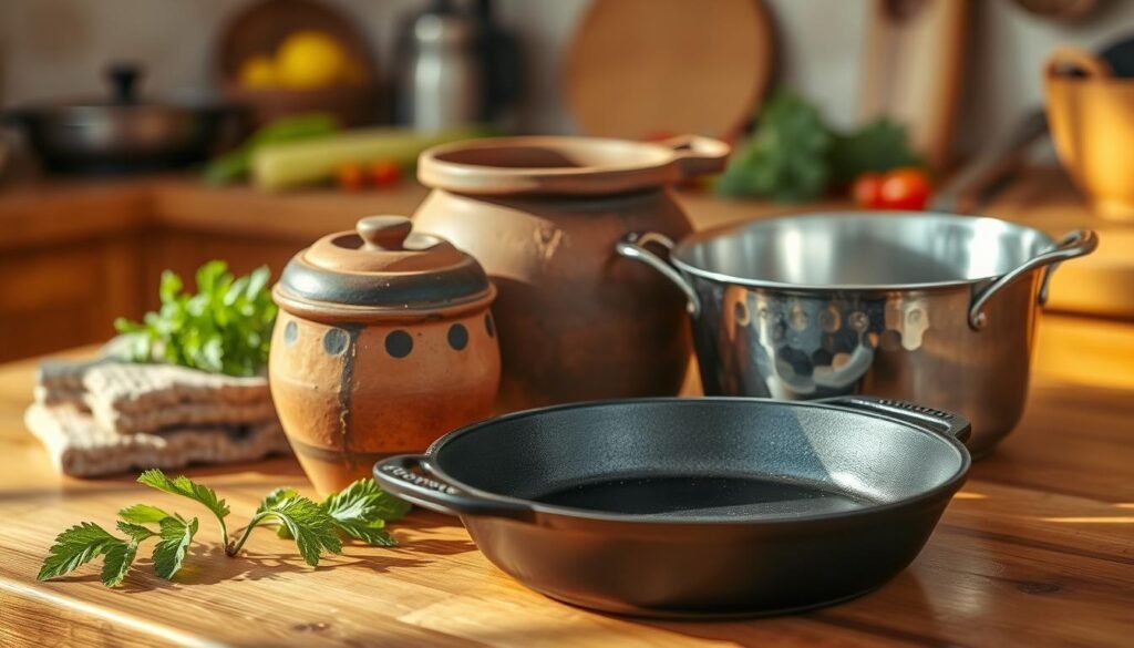 melhor material para panelas tradicionais na cozinha