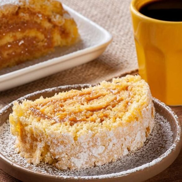 rocambole de doce de leite