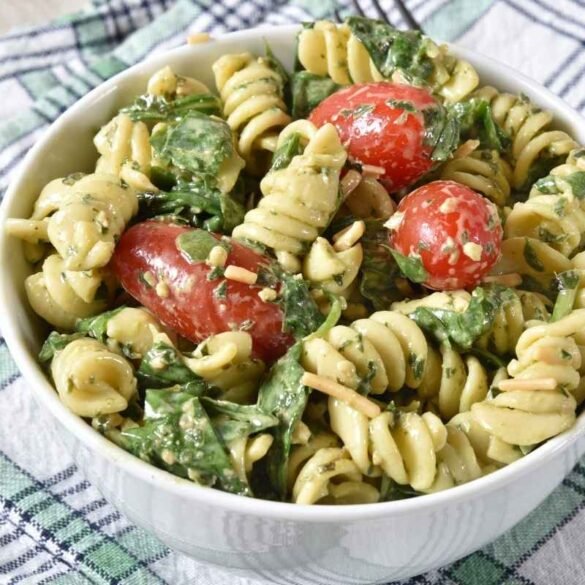 salada de macarrão integral