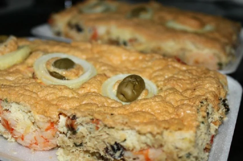 fatia de torta capixaba